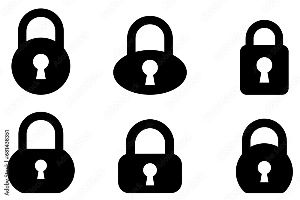 Canvas Prints lock icons set. padlock icon. safety symbol. private security icon.