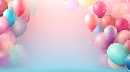 Birthday party scene background, birthday balloon background, holiday decoration material, PPT background