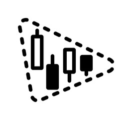 Triangle formation vector icon illustration