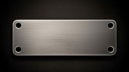 rectangular silver tag