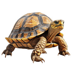 Obraz premium Tortoise Isolated on Transparent or White Background, PNG