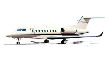 Luxe Jet On Isolated Background