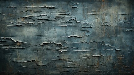 A metal surface with peeling paint on it