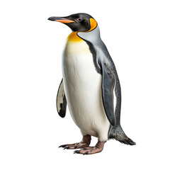 Penguin on White Isolated on Transparent or White Background, PNG