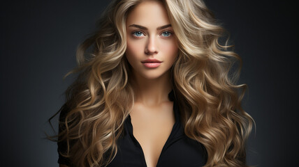 Naklejka premium young woman face in beauty salon.