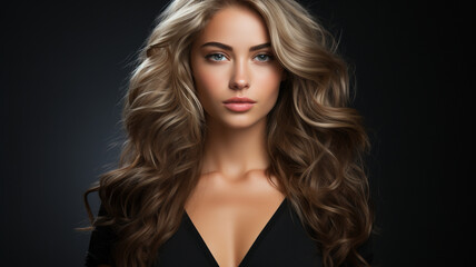 Fototapeta premium young woman face in beauty salon.