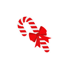 Christmas Candy Cane. Design element for door wreath