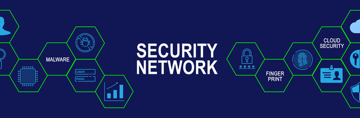 Flat icon symbol of technology on dark blue background color. Concept and idea for  technology, innovation and security network.