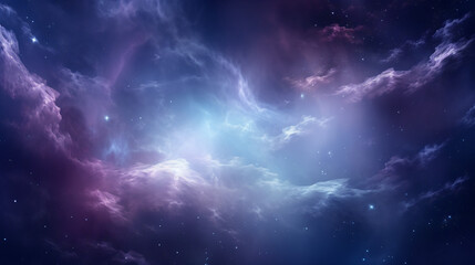 Colorful space galaxy cloud nebula