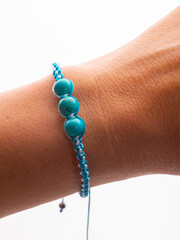 Natural stone multi-colored beaded bracelets