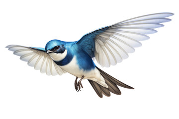 Tree Swallow Isolated on transparent background. Generative Ai