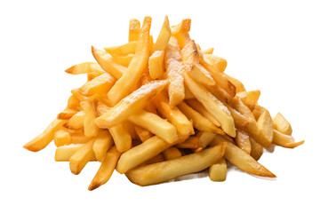 Mouthwatering Fry Elegance on transparent background