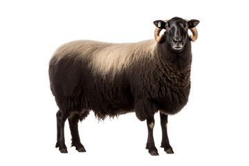 Image of Black-Faced Sheep on transparent background