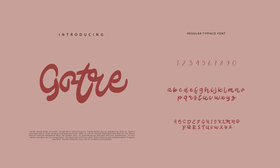 Handwritten Script font. Hand drawn brush style modern calligraphy cursive typeface. Hand Lettering and Custom Typography alphabet for Designs: Logo, Greeting Cards, Poster. Vector Brush type set.
