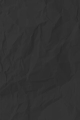 Black clean crumpled paper