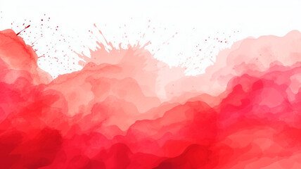 Obraz premium red watercolor brush stroke design decorative background
