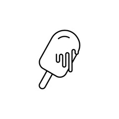Melting ice cream icon