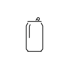 soda can icon design template in white background