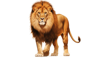 Majestic King Lion Isolated on a transparent background