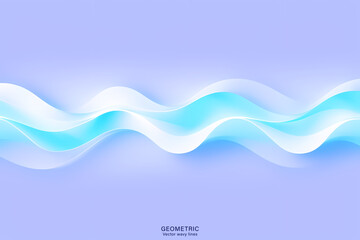 Minimal Abstarct Dynamic textured background design in 3D style with light blue color. Vector illustration.