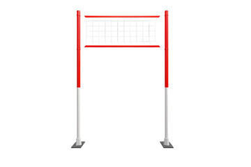 Portable Volleyball System White Isolated on a transparent background