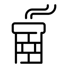 chimney line icon