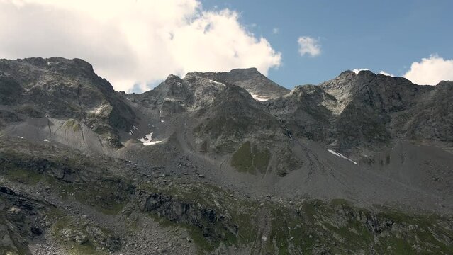 Zoom out from Pizzo Tambo in Val Loga - Italian Alps