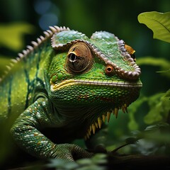 Fototapeta premium green iguana