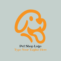 Dog logo design, unique dog logo design by illustrator
