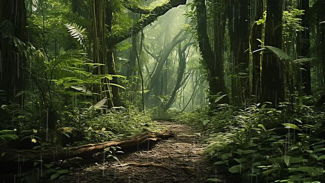 tropical forest in the jungle