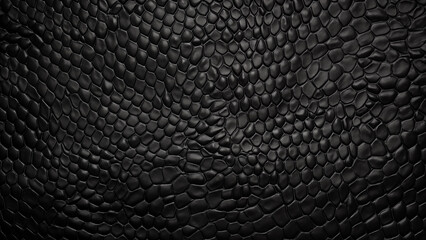 High quality textured black snake skin