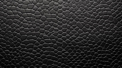 High quality textured black snake skin