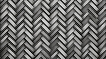 An intricate black and white texture background featuring a seamless herringbone pattern, suitable for creating a classic and sophisticated backdrop