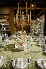 table setting at restaurant
