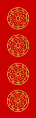 Spring couplets, New Year, blessings, auspiciousness, China, Asia, red, calligraphy, gold, vector,