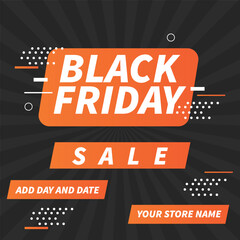 Black  Friday  big sale flyer poster or social media post design
