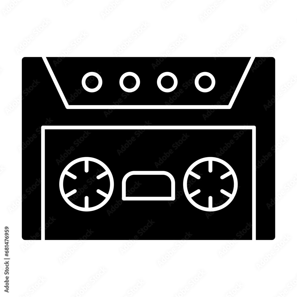 Canvas Prints Cassette Icon