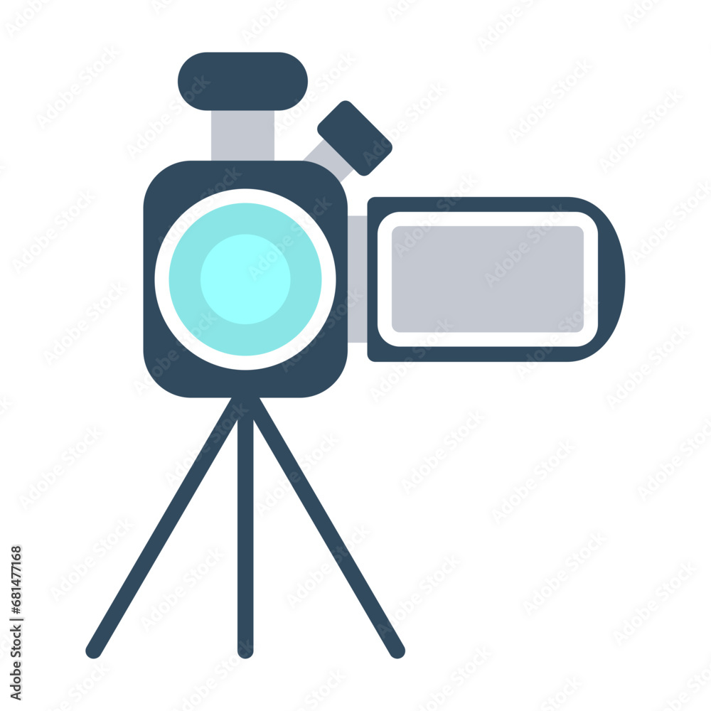 Sticker video camera icon