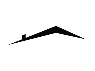 vector house roof logo.roof house vector icon.Roof logo house icon simple design