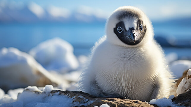 penguin in polar regions HD 8K wallpaper Stock Photographic Image 
