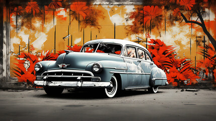 Red car, street photography
Commercial vehicle for delivery and retail service. Transport logistics concept. Background with selective focus
