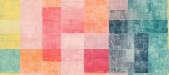 Abstract square pattern fabric texture background. Generative AI technology.	
