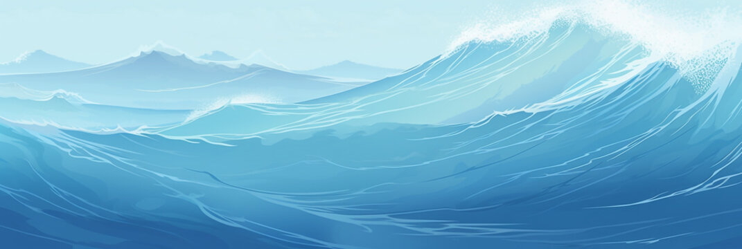 Minimal ocean waves background