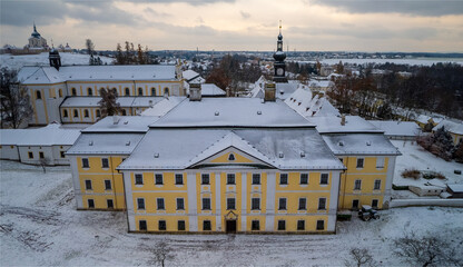 Zdar nad Sazavou Zamek w Czechach © sopthedrone