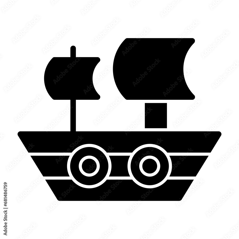 Poster Pirate Ship Icon