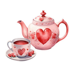 valentine tea set