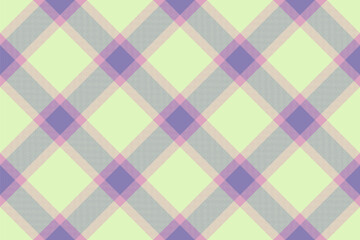 Fototapeta premium Seamless plaid check of tartan texture fabric with a vector textile pattern background.