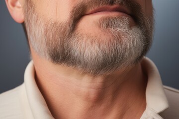 Obraz premium Closeup Of Mans Neck With Venus Rings