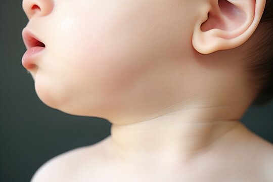 Closeup Of Babys Neck With Venus Rings Close-Up