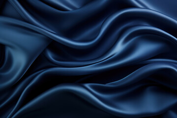 Obraz premium Blue Satin Fabric
